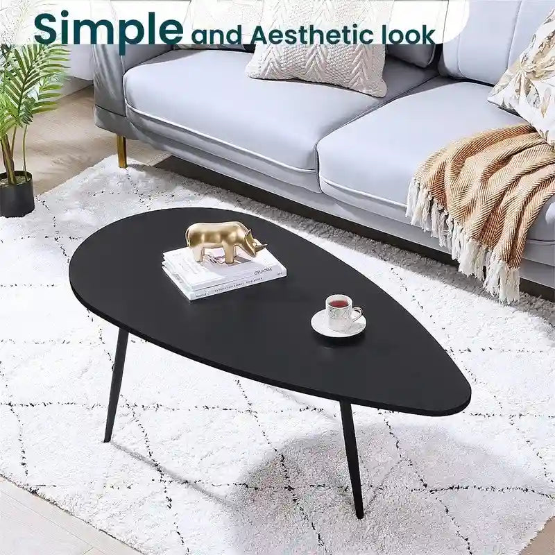 Tables basses ovales uniques et simples pour petits espaces - 22.2P x 42.5L x 17.1H