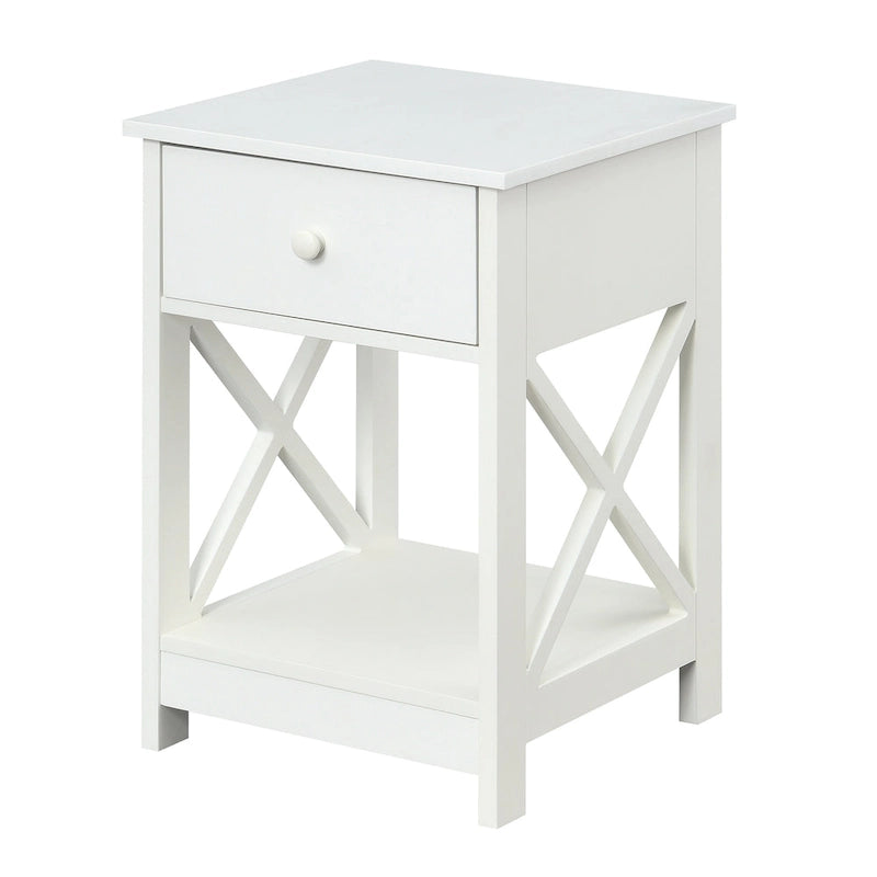Table d'appoint Oxford à 1 tiroir avec étagère Convenience Concepts