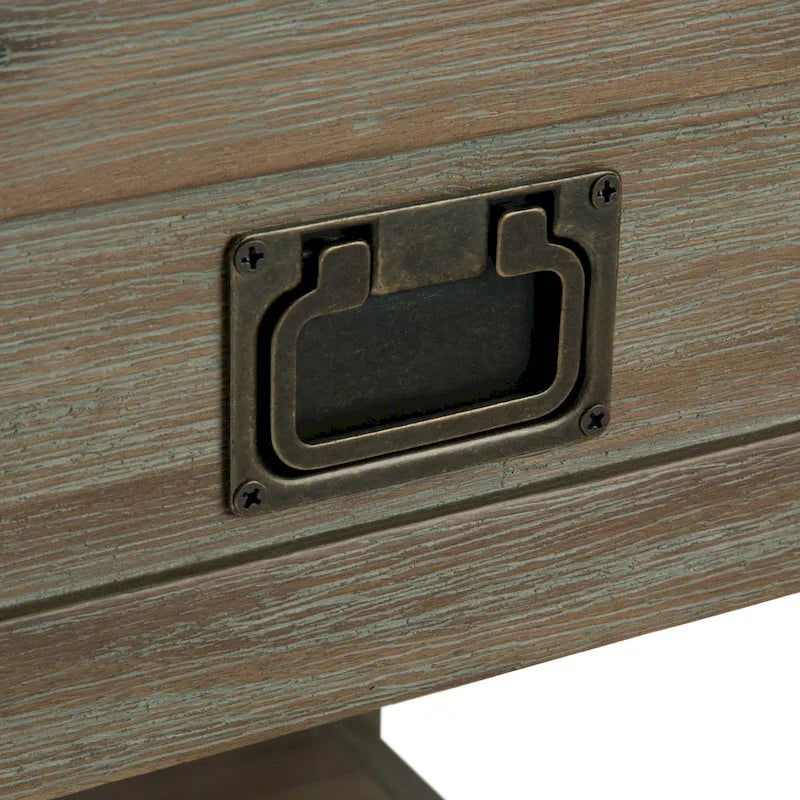WYNDENHALL Garret Table d'appoint carrée rustique en bois d'acacia massif de 55,8 cm de large – 55,8 cm (L) x 55,8 cm (P) x 55,8 cm (H)