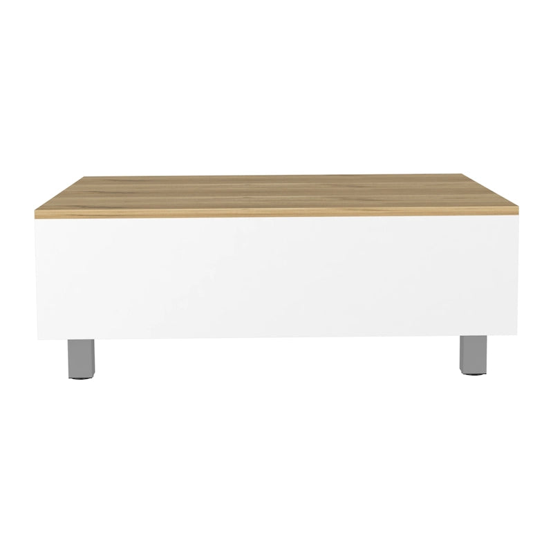 Table basse avec plateau relevable, rangement intégré et 4 pieds TUHOME Gambia