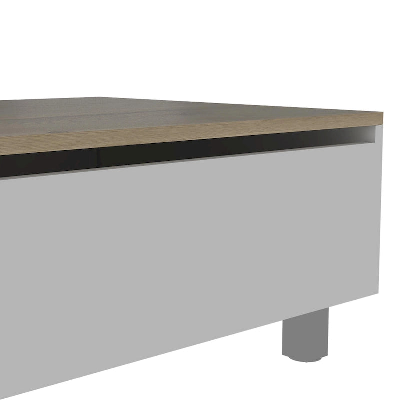 Table basse avec plateau relevable, rangement intégré et 4 pieds TUHOME Gambia