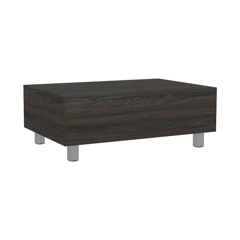 Table basse avec plateau relevable, rangement intégré et 4 pieds TUHOME Gambia