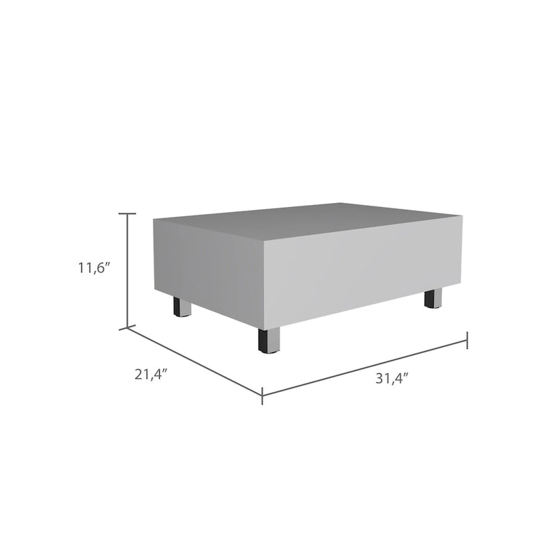 Table basse avec plateau relevable, rangement intégré et 4 pieds TUHOME Gambia