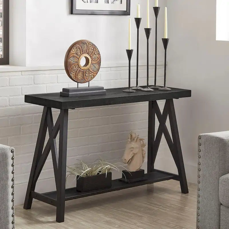 Console d'entrée Bryson Rustic X-Base pour canapé par iNSPIRE Q Classic