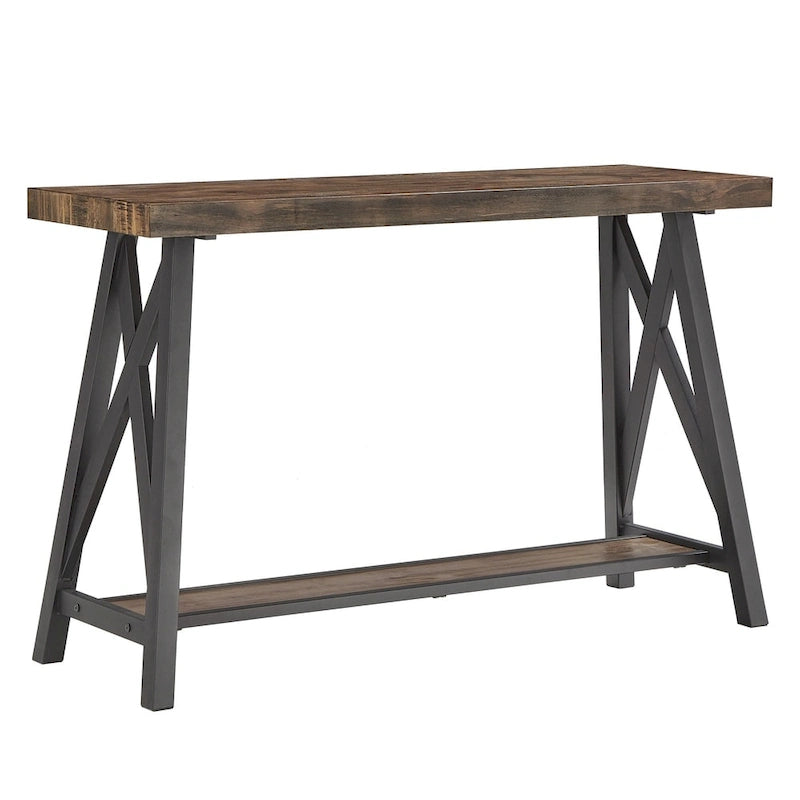 Console d'entrée Bryson Rustic X-Base pour canapé par iNSPIRE Q Classic