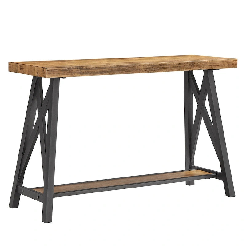 Console d'entrée Bryson Rustic X-Base pour canapé par iNSPIRE Q Classic