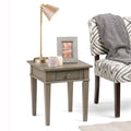 Table d'appoint carrée de transition WYNDENHALL Sterling en BOIS MASSIF de 45,7 cm de large - 45,7 L x 45,7 P x 50,8 H