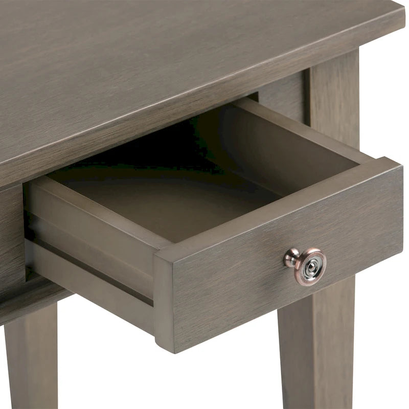 Table d'appoint carrée de transition WYNDENHALL Sterling en BOIS MASSIF de 45,7 cm de large - 45,7 L x 45,7 P x 50,8 H