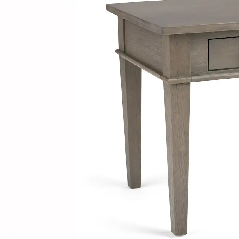 Table d'appoint carrée de transition WYNDENHALL Sterling en BOIS MASSIF de 45,7 cm de large - 45,7 L x 45,7 P x 50,8 H