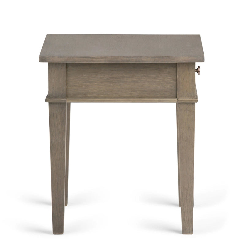 Table d'appoint carrée de transition WYNDENHALL Sterling en BOIS MASSIF de 45,7 cm de large - 45,7 L x 45,7 P x 50,8 H