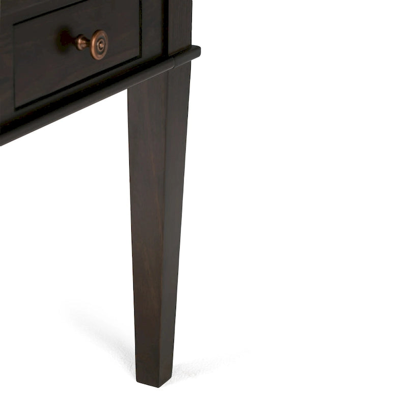 Table d'appoint carrée de transition WYNDENHALL Sterling en BOIS MASSIF de 45,7 cm de large - 45,7 L x 45,7 P x 50,8 H