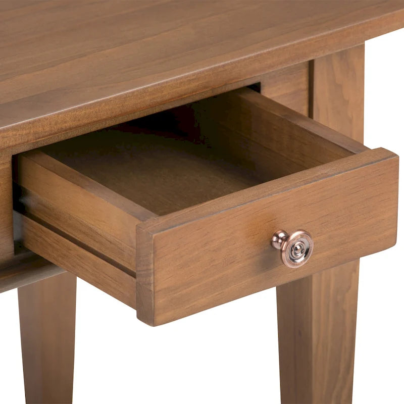 Table d'appoint carrée de transition WYNDENHALL Sterling en BOIS MASSIF de 45,7 cm de large - 45,7 L x 45,7 P x 50,8 H