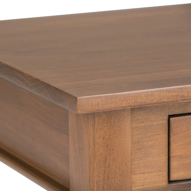Table d'appoint carrée de transition WYNDENHALL Sterling en BOIS MASSIF de 45,7 cm de large - 45,7 L x 45,7 P x 50,8 H