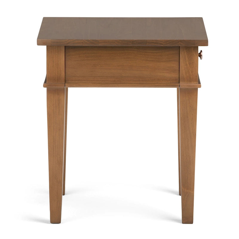 Table d'appoint carrée de transition WYNDENHALL Sterling en BOIS MASSIF de 45,7 cm de large - 45,7 L x 45,7 P x 50,8 H