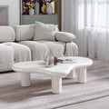 Table basse nuage, décor de table basse moderne irrégulière avec 4 pieds