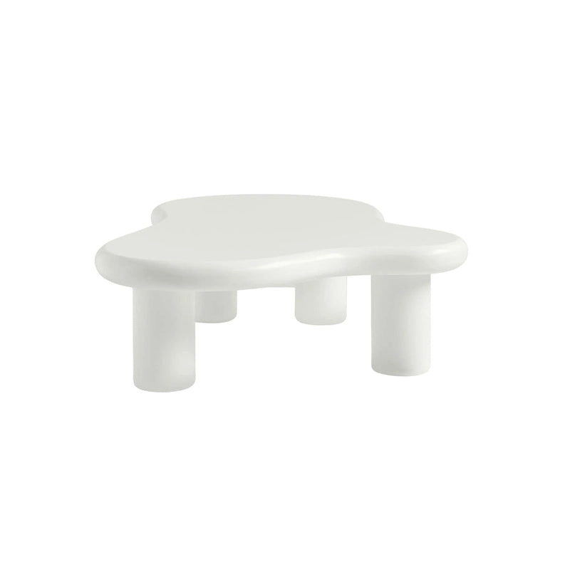 Table basse nuage, décor de table basse moderne irrégulière avec 4 pieds