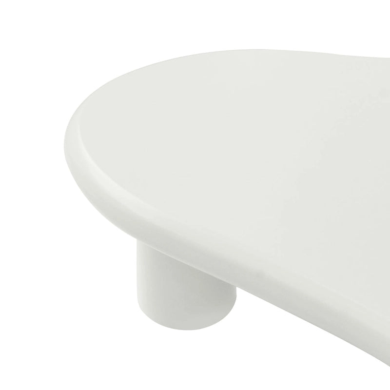 Table basse nuage, décor de table basse moderne irrégulière avec 4 pieds