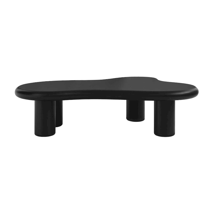 Table basse nuage, décor de table basse moderne irrégulière avec 4 pieds