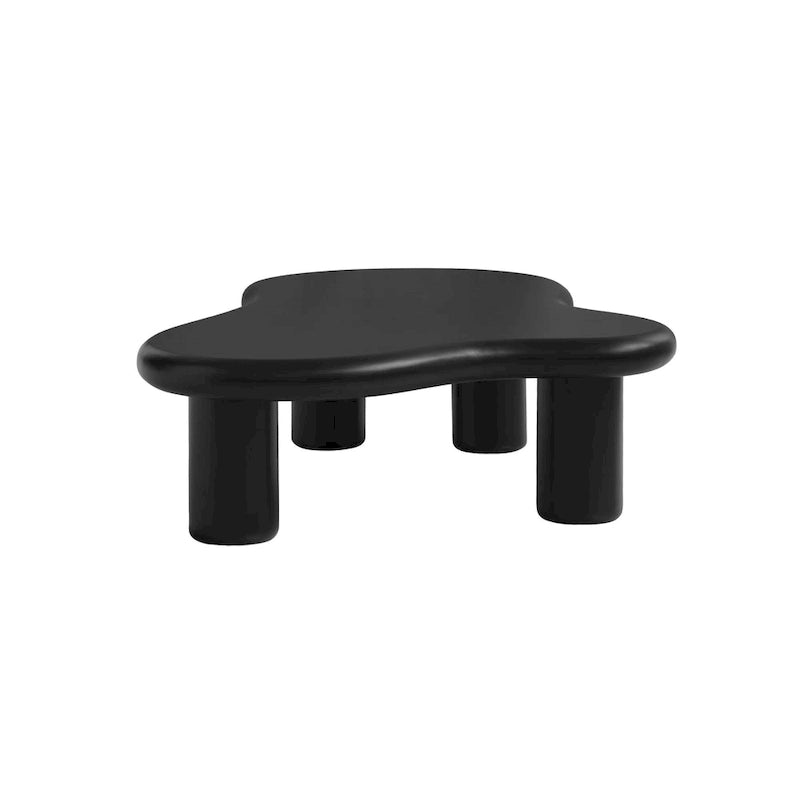 Table basse nuage, décor de table basse moderne irrégulière avec 4 pieds