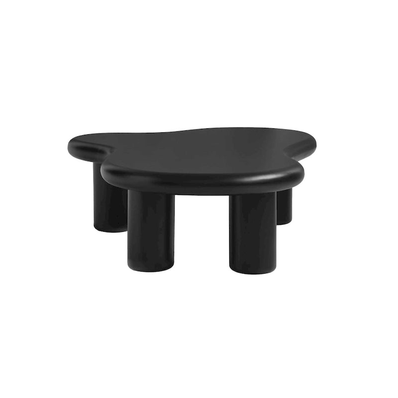 Table basse nuage, décor de table basse moderne irrégulière avec 4 pieds