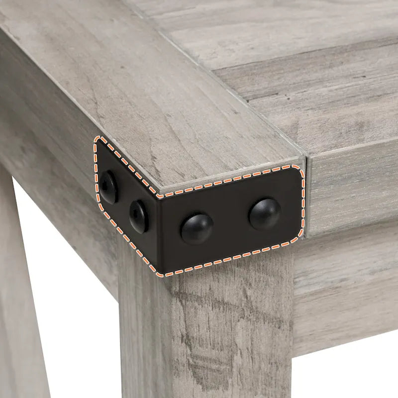 Pellebant Table console d'entrée en A, table de canapé longue avec étagère - 114,99 cm L x 35,51 cm l x 80,98 cm H