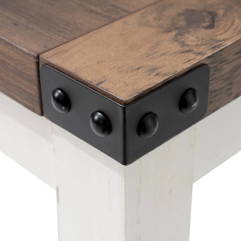 Pellebant Table console d'entrée en A, table de canapé longue avec étagère - 114,99 cm L x 35,51 cm l x 80,98 cm H