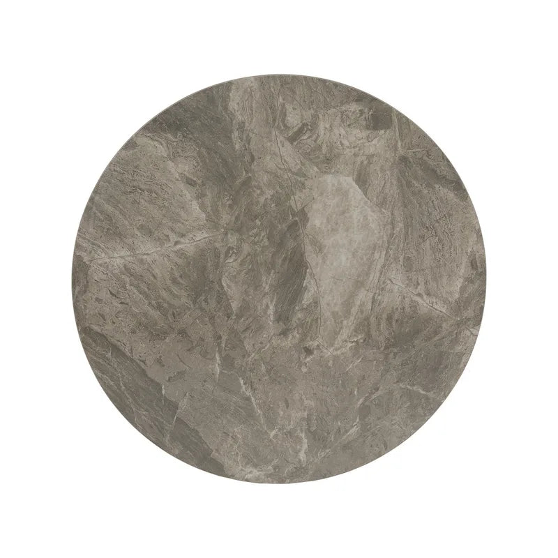 Tables basses Jurmala en pierre frittée brillante avec piètement en métal gris par iNSPIRE Q Modern