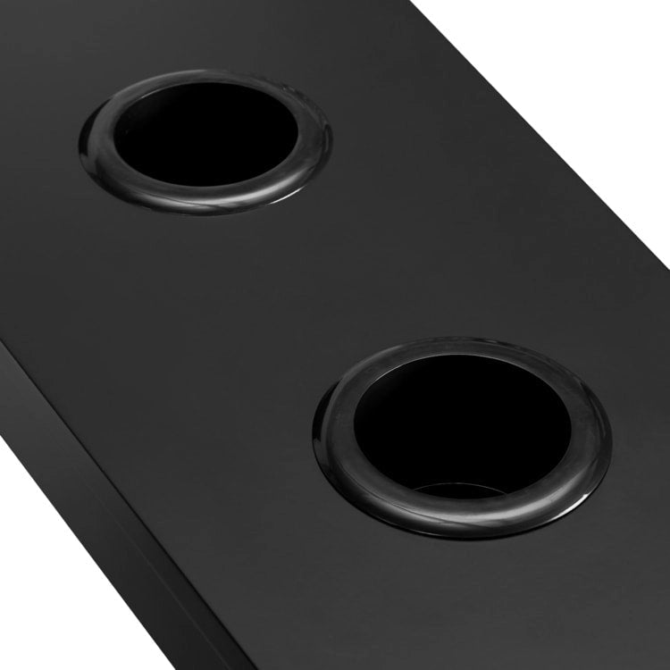 Table d'appoint étroite avec station de charge - Table de chevet avec rangement, 2 prises de courant et 2 ports USB
