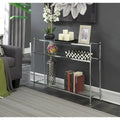 Convenience Concepts Royal Crest Table console à 3 niveaux en verre