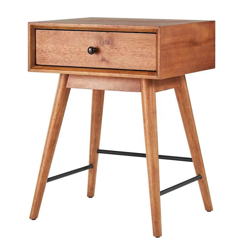 Table de chevet à 1 tiroir Aksel Wood par iNSPIRE Q Modern