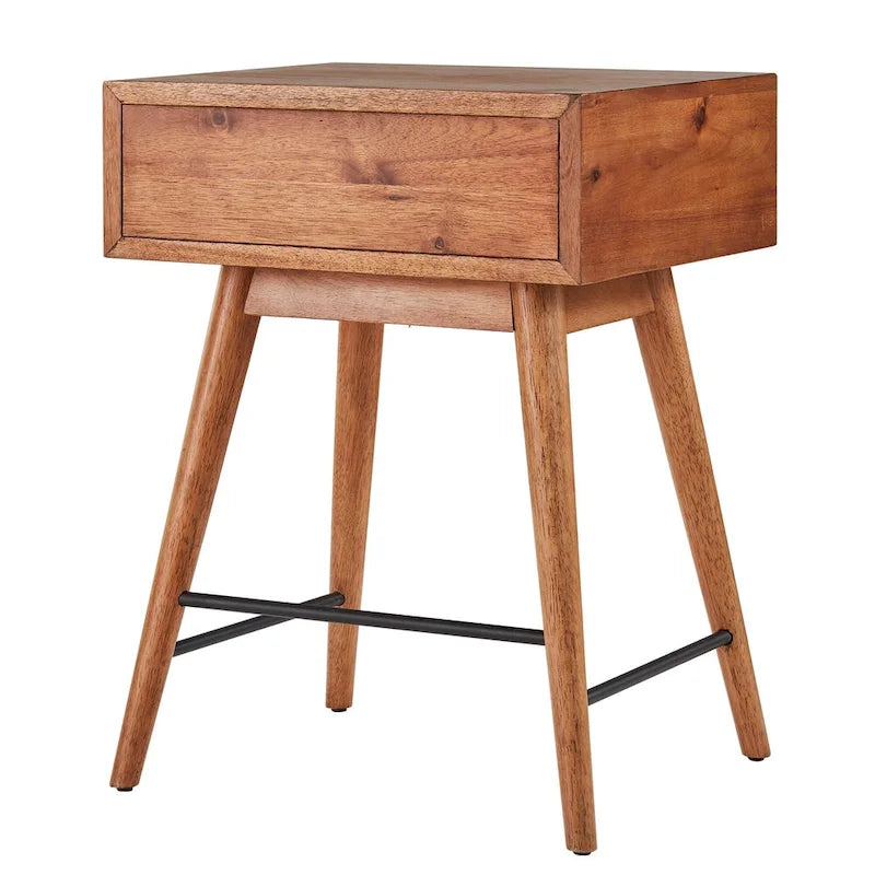 Table de chevet à 1 tiroir Aksel Wood par iNSPIRE Q Modern
