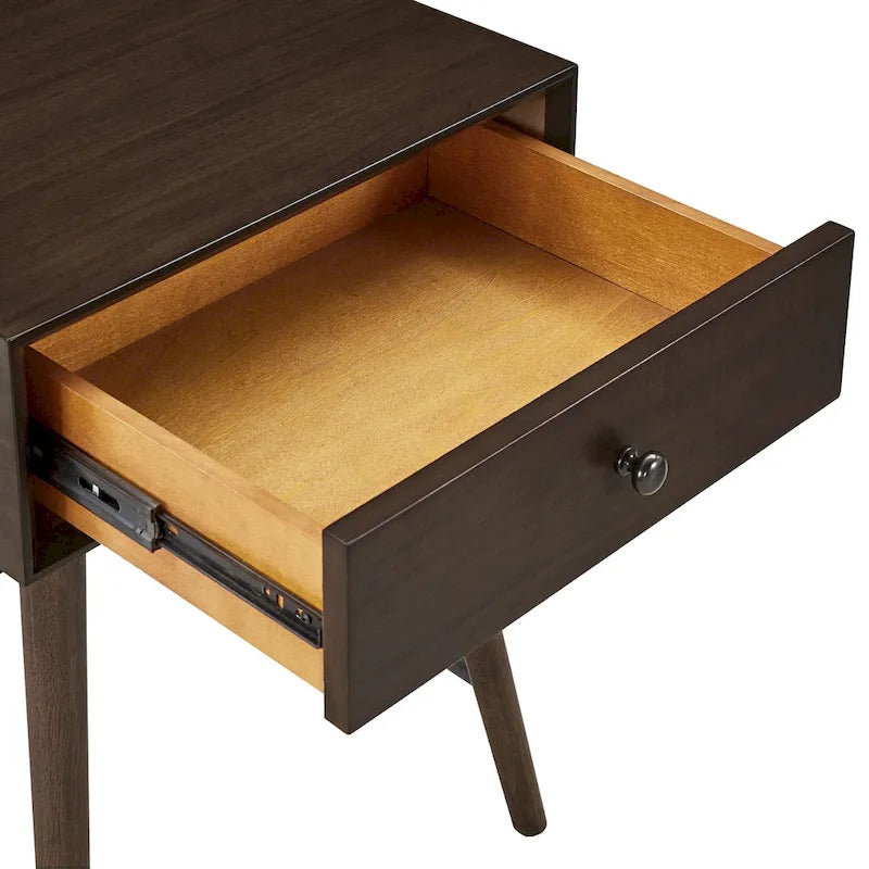 Table de chevet à 1 tiroir Aksel Wood par iNSPIRE Q Modern
