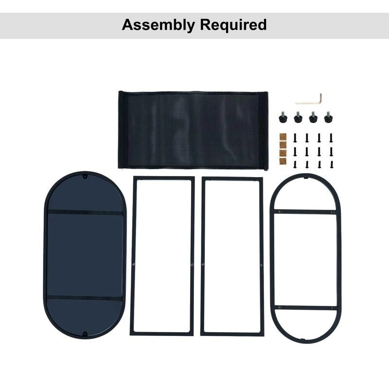 Tables d'appoint ovales étroites, lot de 2 tables d'extrémité avec rangement organisateur