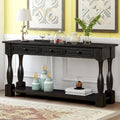 Table console Nestfair de 162 cm de large avec tiroirs et étagère