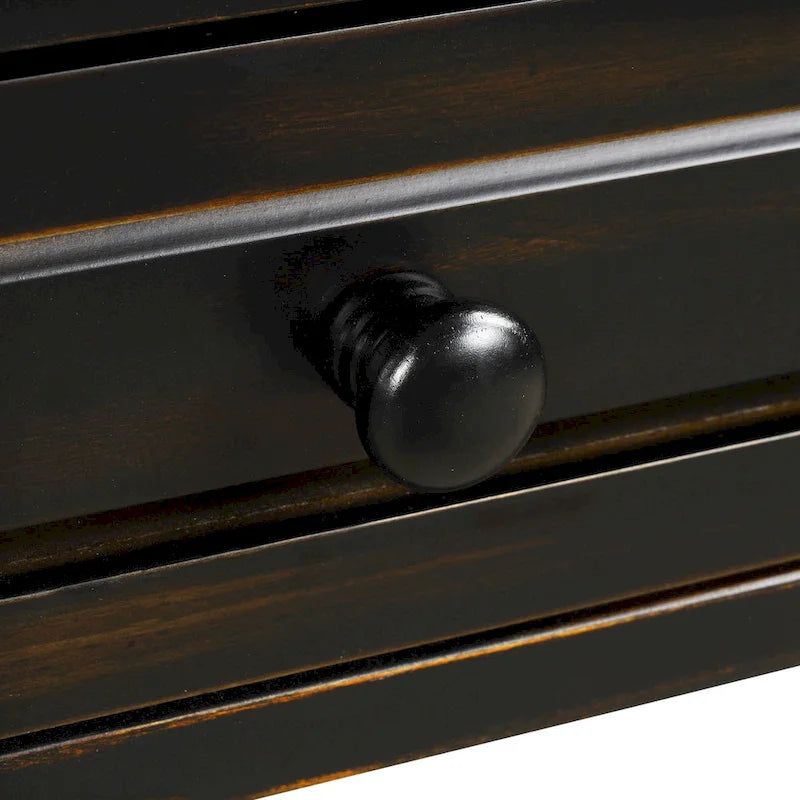 Table console Nestfair de 162 cm de large avec tiroirs et étagère