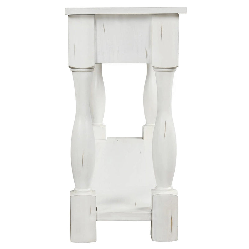 Table console Nestfair de 162 cm de large avec tiroirs et étagère