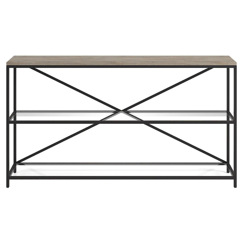 Fionn Table console rectangulaire large de 55 po - 55 po de large