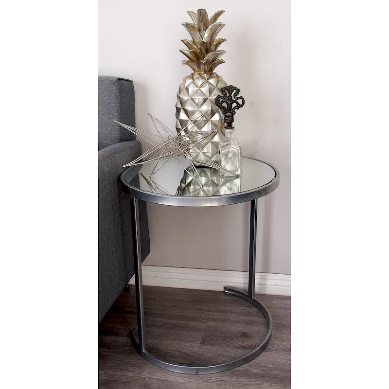 Tables d'appoint accentuées en métal noir/doré (paquet de 3)