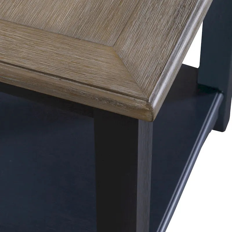 Table d'appoint Summerville gris brossé – bleu marine