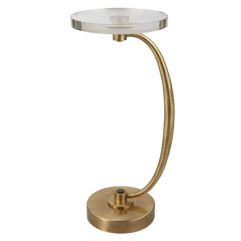 Uttermost Waveney Brass Drink Table - 11.5W x 24H x 11.5D
