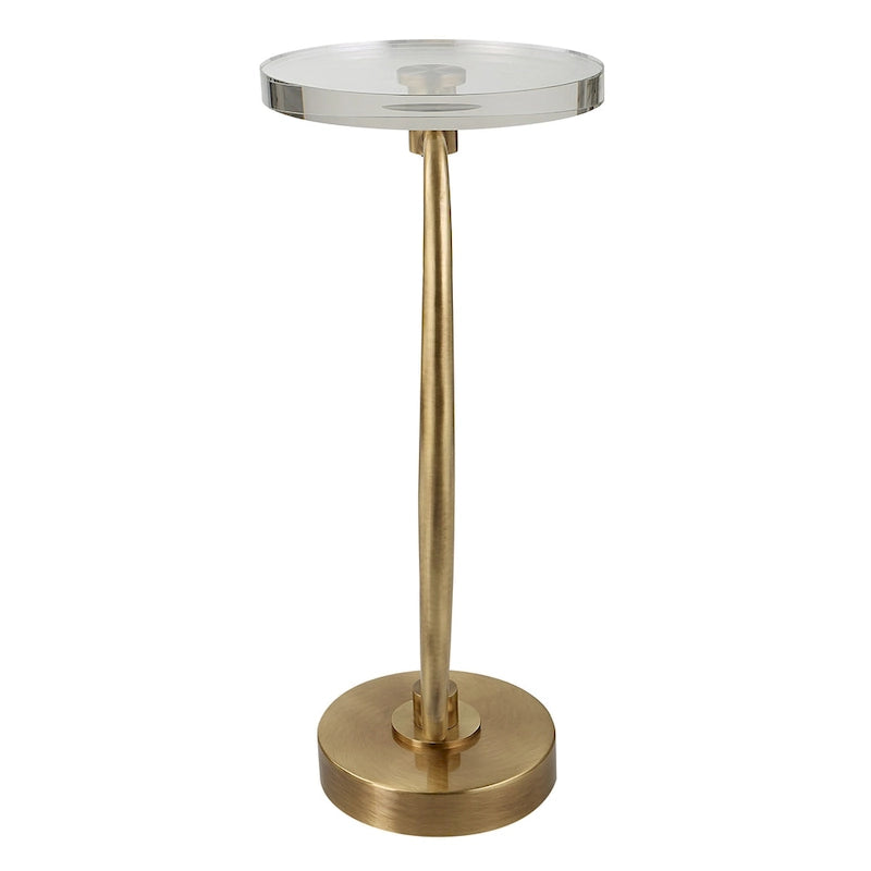 Table d'appoint Uttermost Waveney en laiton - 11,5L x 24H x 11,5P