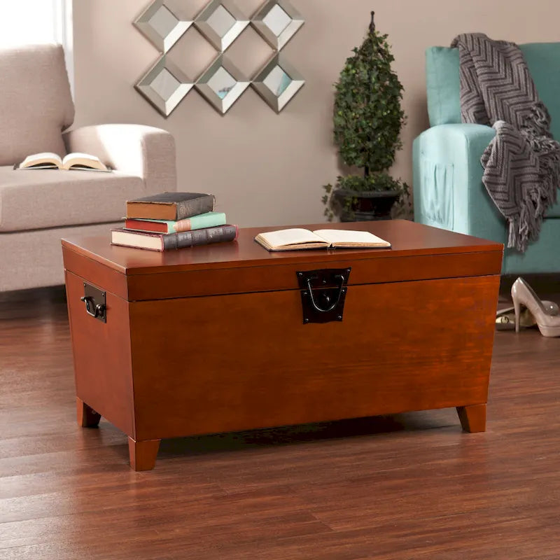 Table basse en tronc de bois de chêne Liatris et ensemble de 2 tables d'appoint SEI Furniture