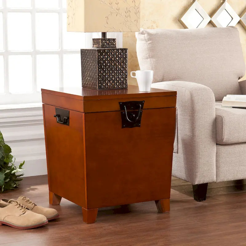 Table basse en tronc de bois de chêne Liatris et ensemble de 2 tables d'appoint SEI Furniture