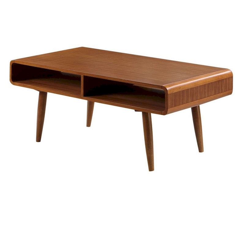 Ensemble de 3 tables d'appoint en bois de style Mid-Century, marron
