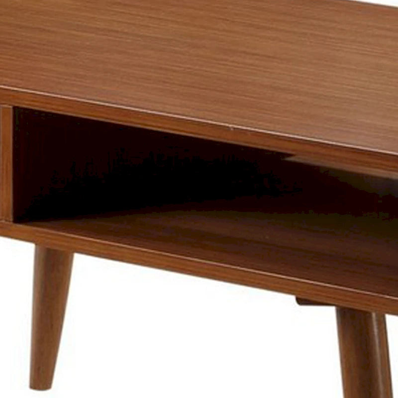 Ensemble de 3 tables d'appoint en bois de style Mid-Century, marron