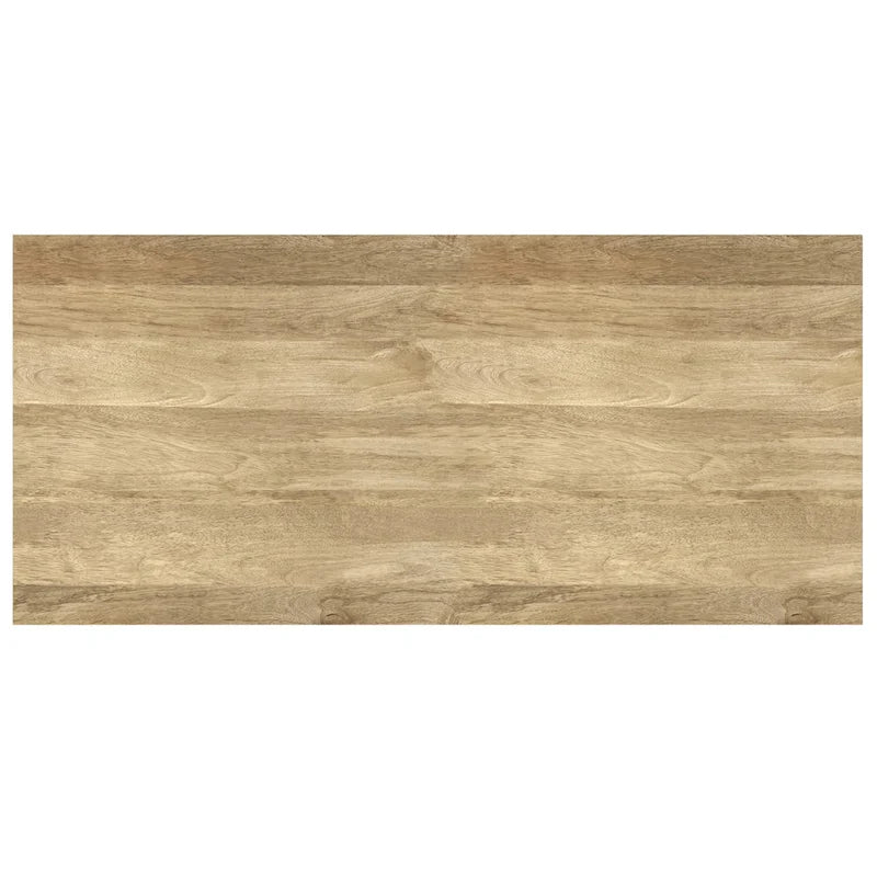 Table basse moderne rectangulaire WYNDENHALL Mitchell en BOIS MASSIF et métal, 48 pouces de large - 48 L x 22 P x 18 H