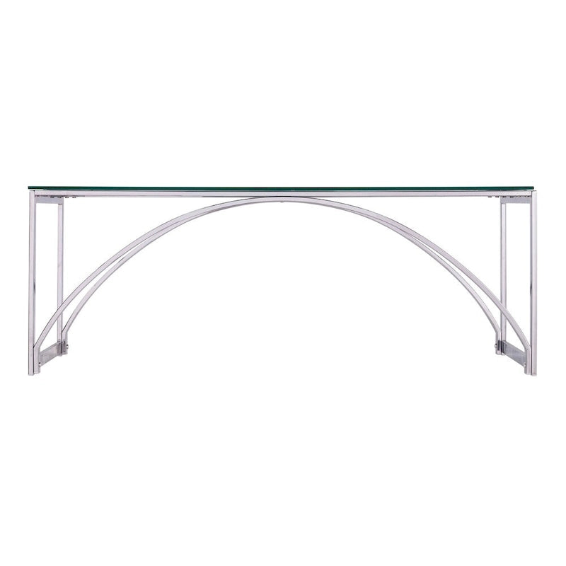 Table basse en verre argenté contemporaine SEI Furniture Stene
