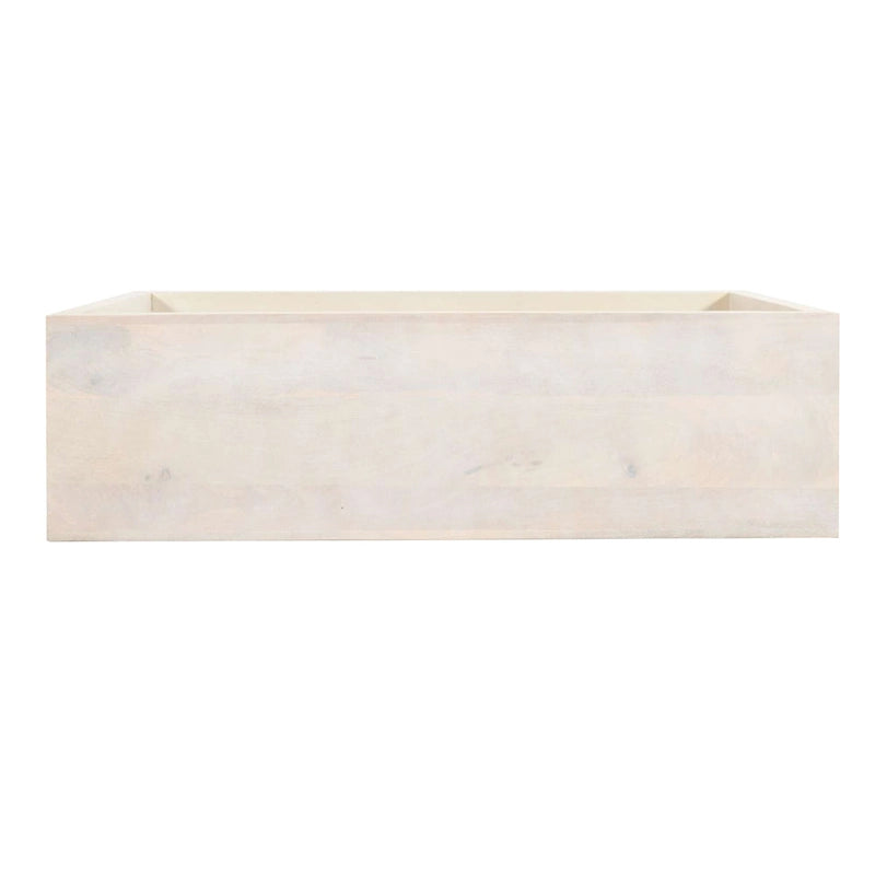 Console Keli en bois de manguier de 132 cm avec cubes ouverts et 1 étagère