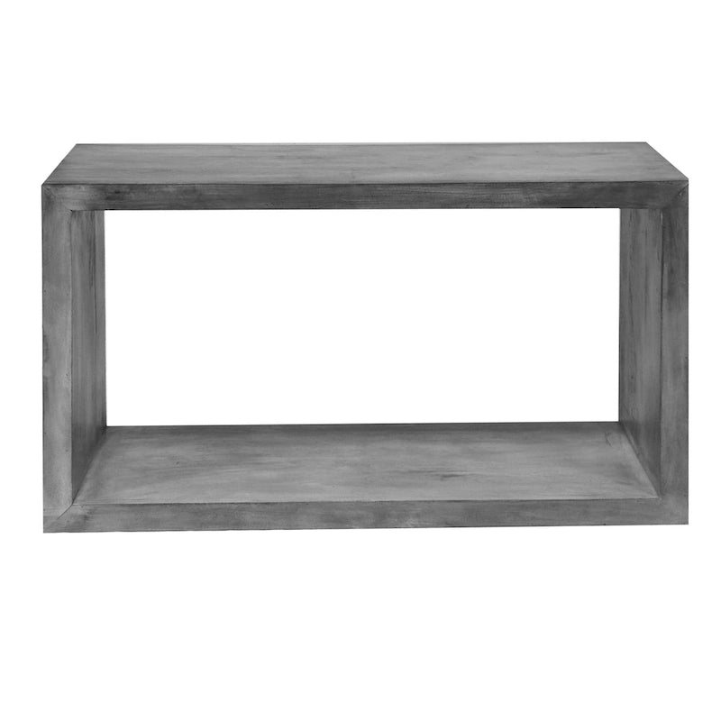 Console Keli en bois de manguier de 132 cm avec cubes ouverts et 1 étagère
