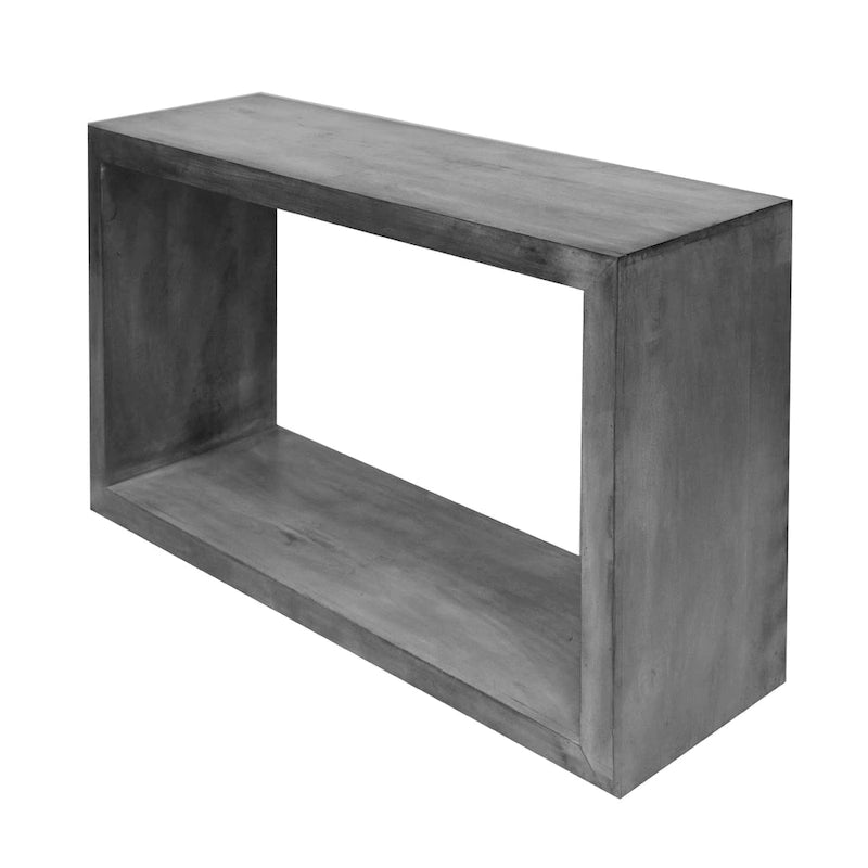 Console Keli en bois de manguier de 132 cm avec cubes ouverts et 1 étagère